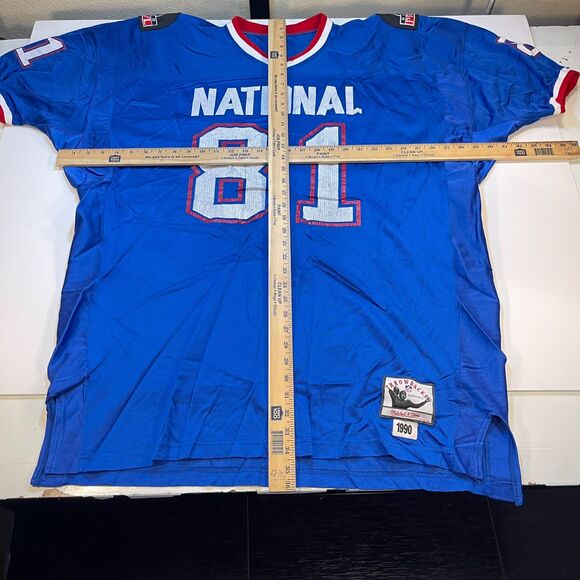 VINTAGE JERRY RICE PRO BOWL THROWBACK NFL FOOTBALL JERSEY Sz 60 1990 - Picture 7 of 7